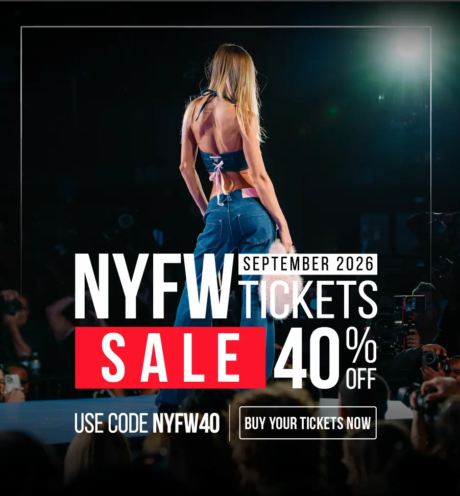 nyfw tickets discount 40% off