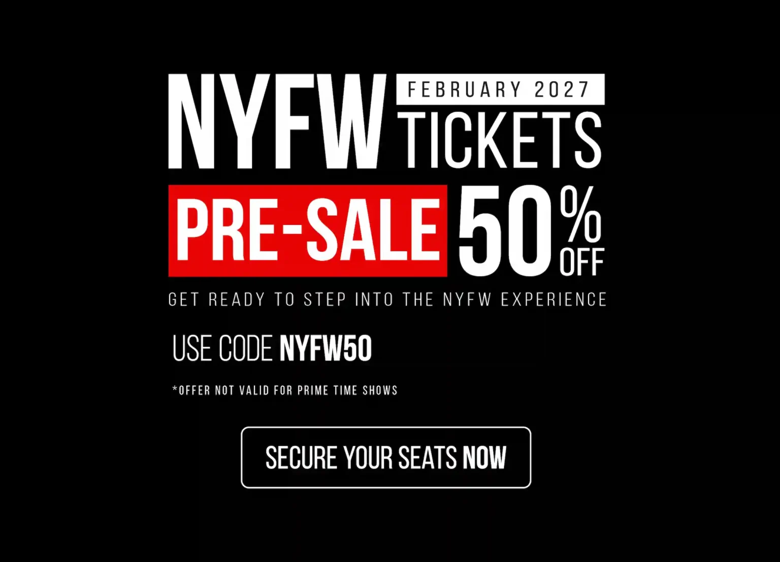 nyfw tickets presale