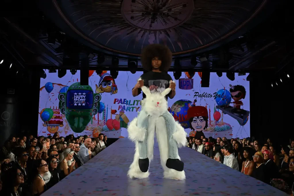 A Giant White Rabbit for the Final Look
