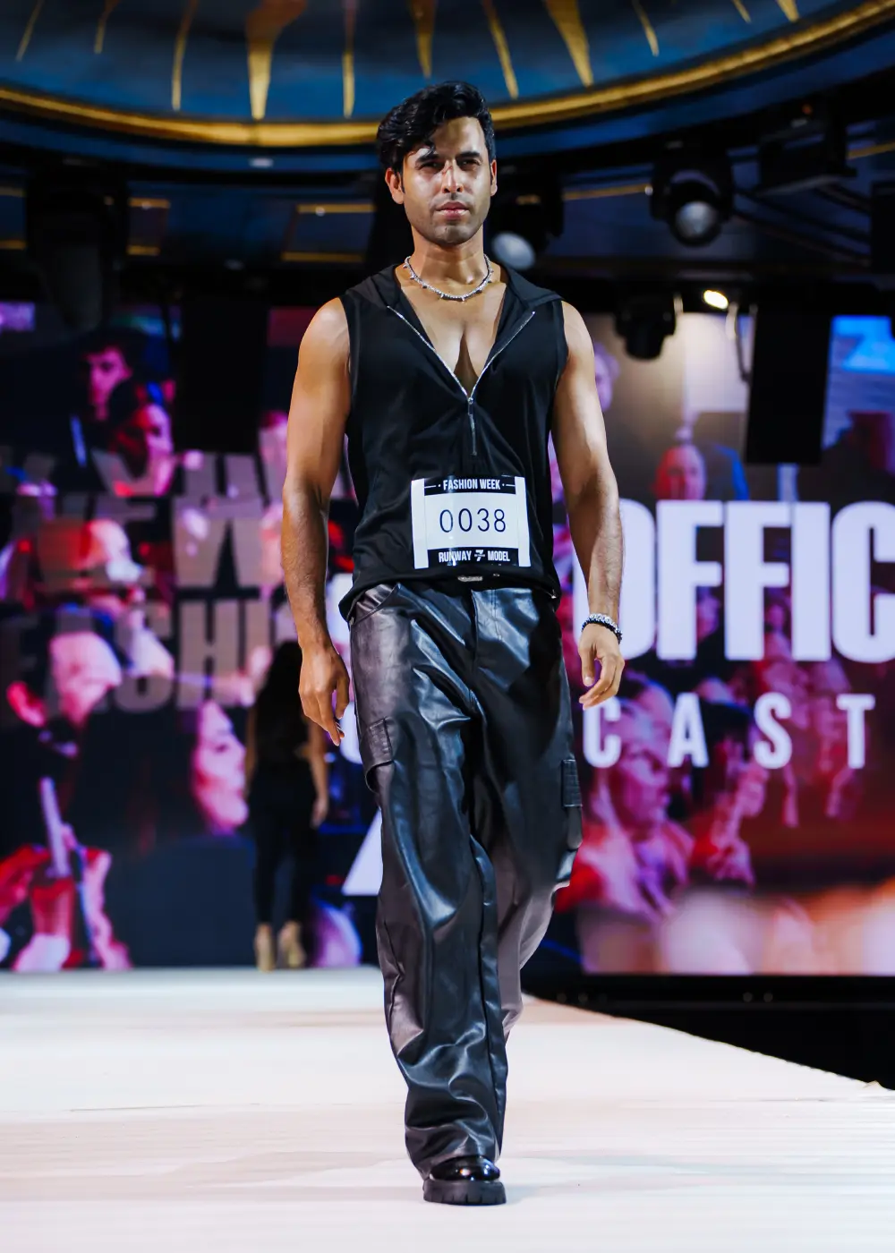 Models at a casting call