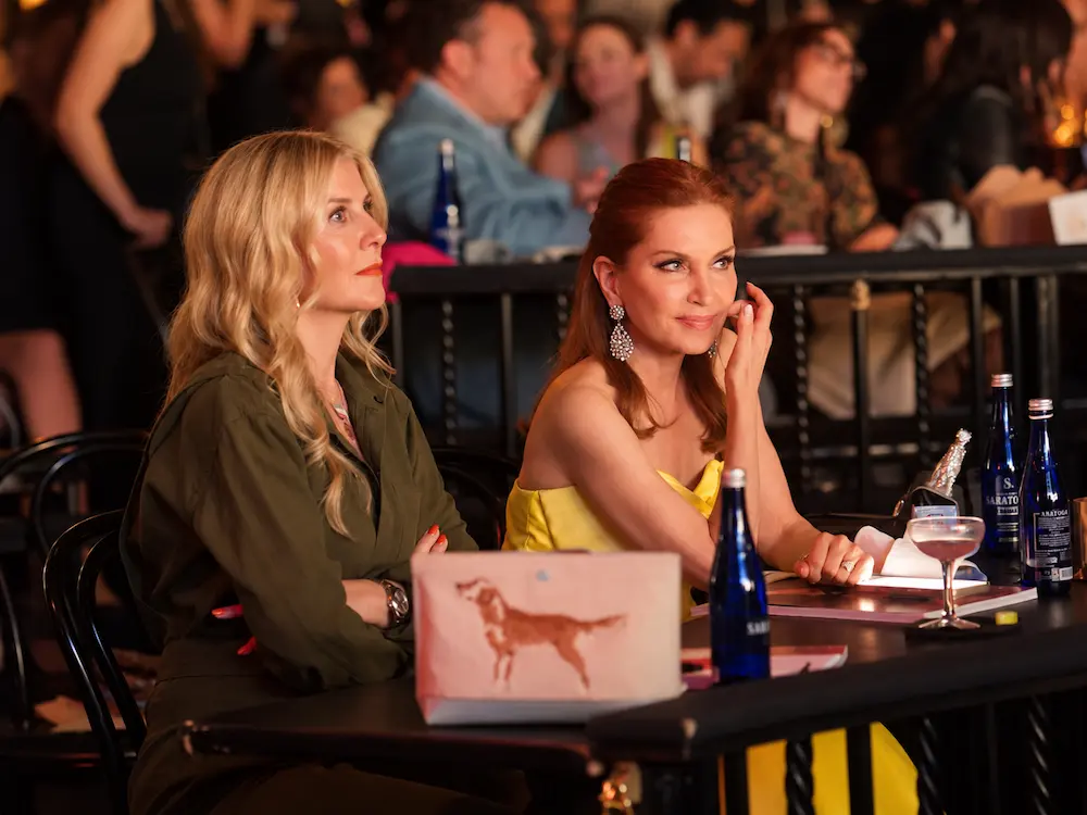 Guests at a New York Fashion Week runway presentation